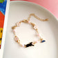 Japan Korea Star Moon Bracelet For Women Girls Fashion Pink Crystal Pearl Chain Bracelet Wholesale Designer Jewelry Party Gift